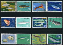 Japan 1966-67 Fish set unmounted mint.