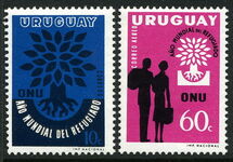 Uruguay 1960 World Refugee Year unmounted mint.